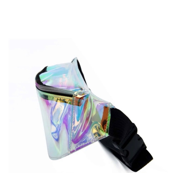Holographic fanny pack waist belt bag - Picture 4 of 8
